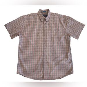 Pendleton Shirt Men's Plaid Short-Sleeve Button Up Size XL RN 29685‎